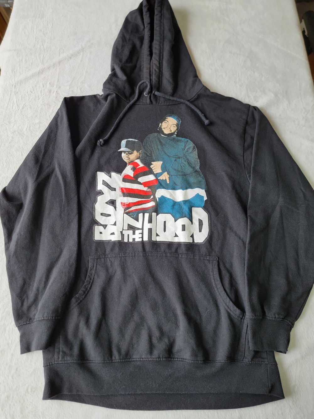 Black 'Boyz N the Hood' Graphic Hoodie